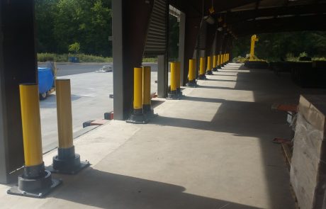 Bezpečnostné stĺpiky SlowStop v prekladisku